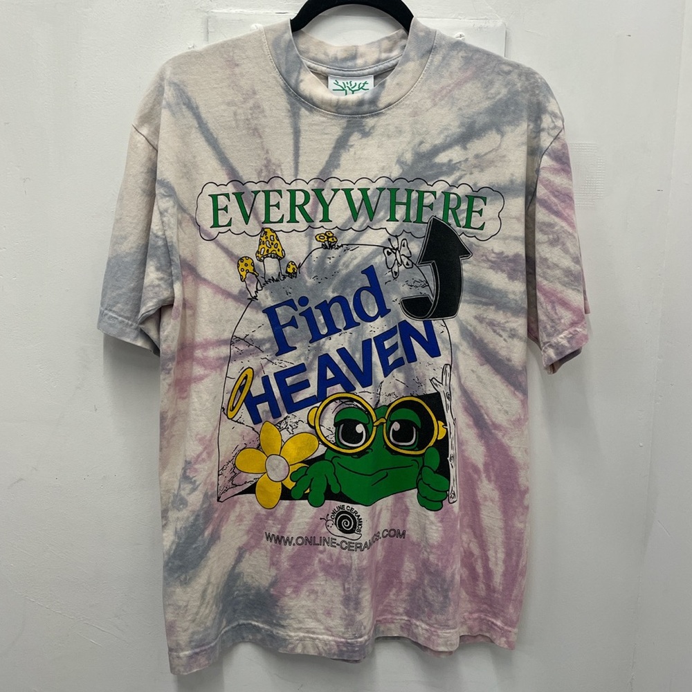 Online Ceramics find heaven everywhere tie dye tee